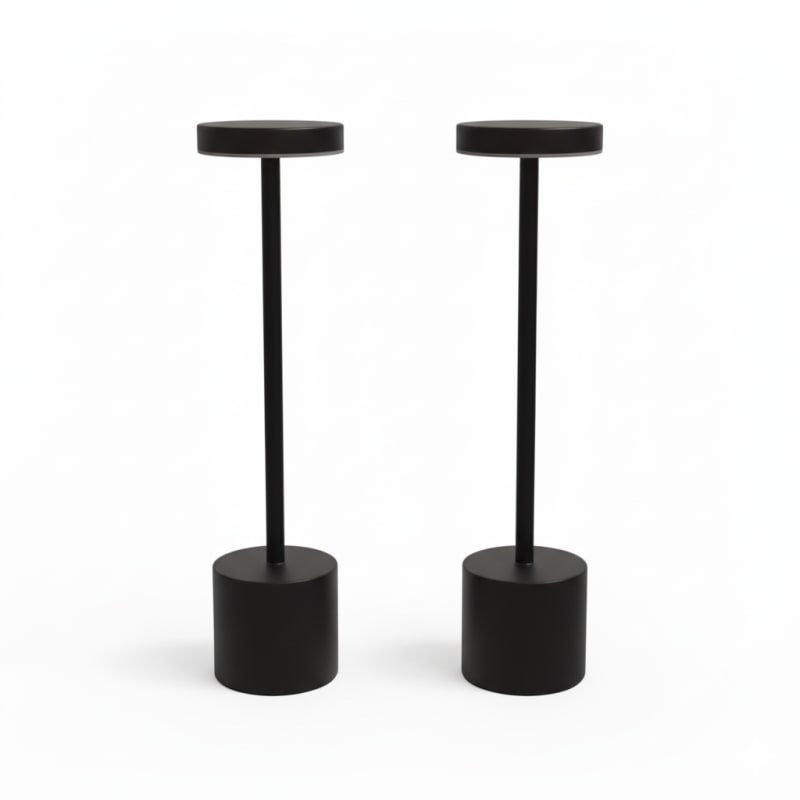 Modern LED Desk Lamp Combo - 2 Pack Rechargeable Lighting