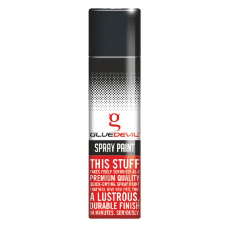 GlueDevil - 300ml Bumper Black Standard Spray Paint