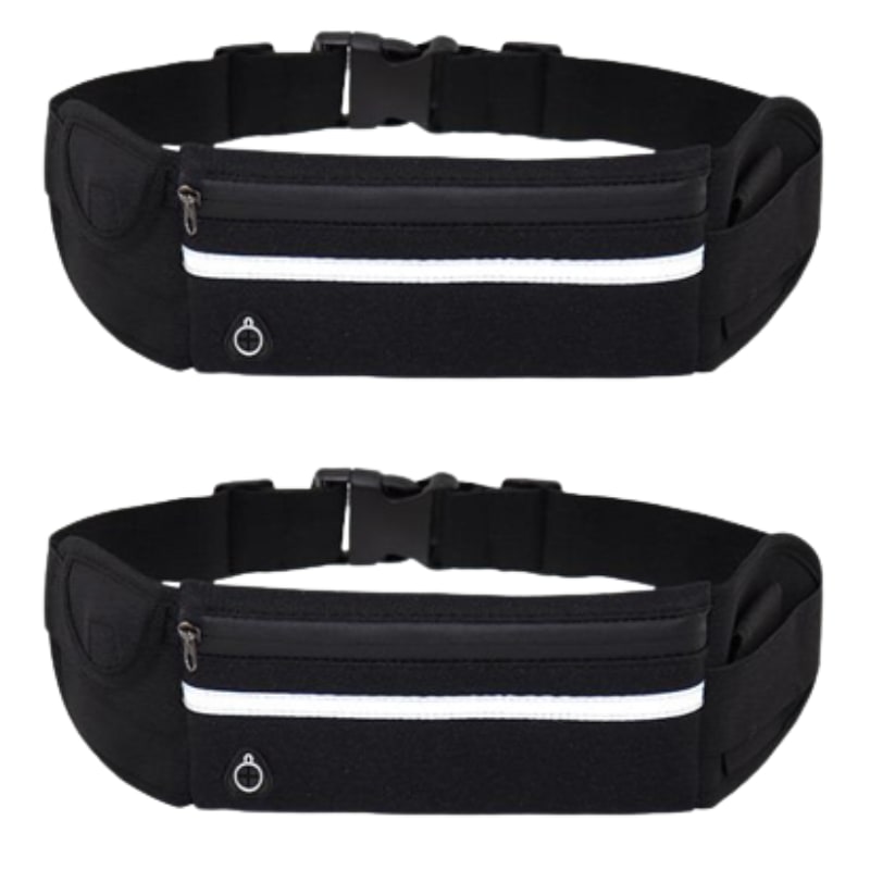 2 Pack - Running Belt Fanny Pack Waist Bag / Waist pack