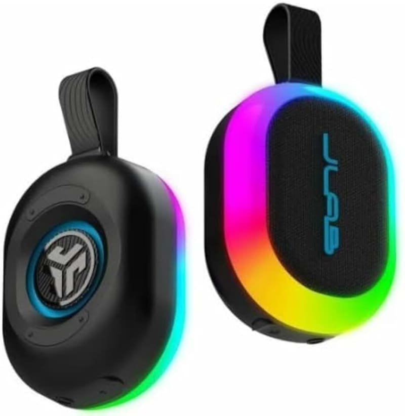 JLAB Pop Party Portable Bluetooth Speaker with RGB Lighting