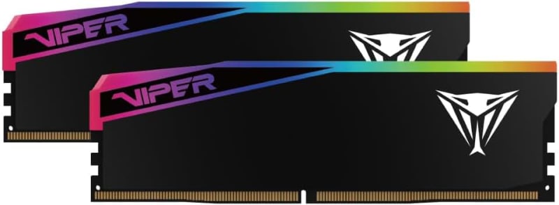Patriot Viper Elite 5 RGB Ultra DDR5 Series 64GB (2x32GB) 6400MT/s Memory Kit | Voltage: 1.4v; Supports Intel XMP and AMD EXPO; Module type: UDIMM.