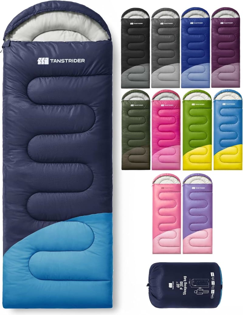 Sleeping Bags for Adults,Compact Lightweight Backpacking Sleeping Bag with Compression Sack for Youth, Camping Essentials Gearfor Hiking Travel Climbing Outdoor&Indoor Use