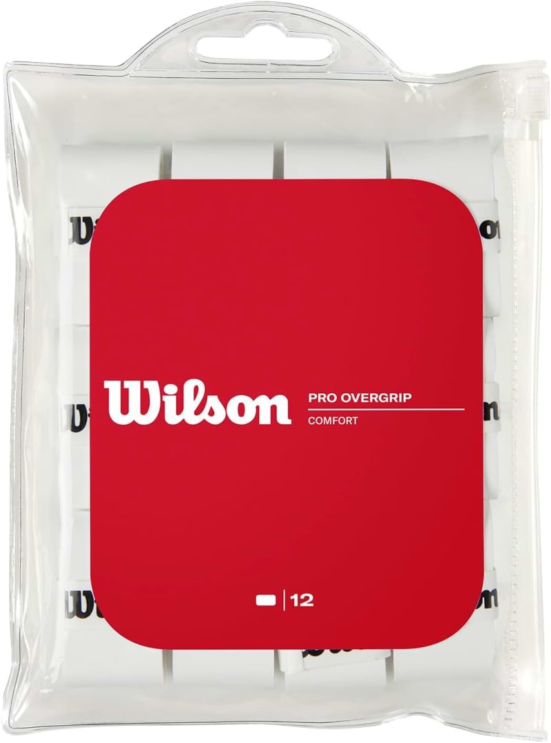 WILSON WRZ4016WH Pro Tennis Overgrip 12-Pack
