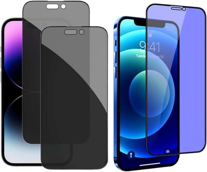 Privacy Screen Protector for iPhone, Anti-Spy Tempered Glass, 2-Pack (iPhone 17 Air)