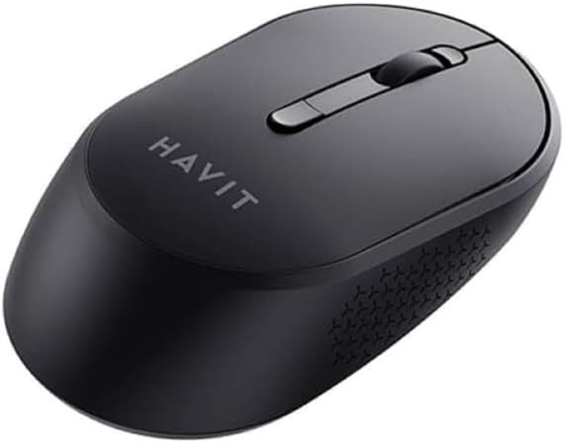 HAVIT MS78GT Wireless Gaming Mouse, 2.4GHz, 3200 DPI Optical Sensor, 6 Button, Ergonomic Ambidextrous Design, Black