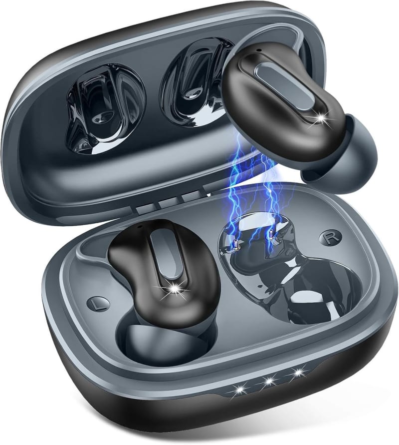 Sleep earbuds, mini ANC wireless earbuds Bluetooth 5.4 earphones