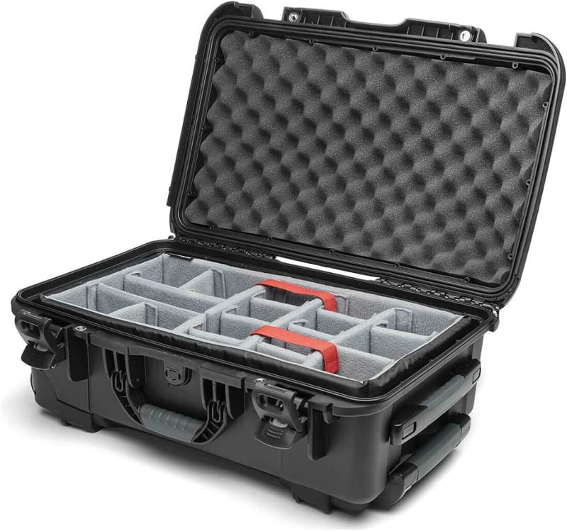 Nanuk 935 Waterproof Carry-On Hard Case with Wheels and Padded Divider - Black