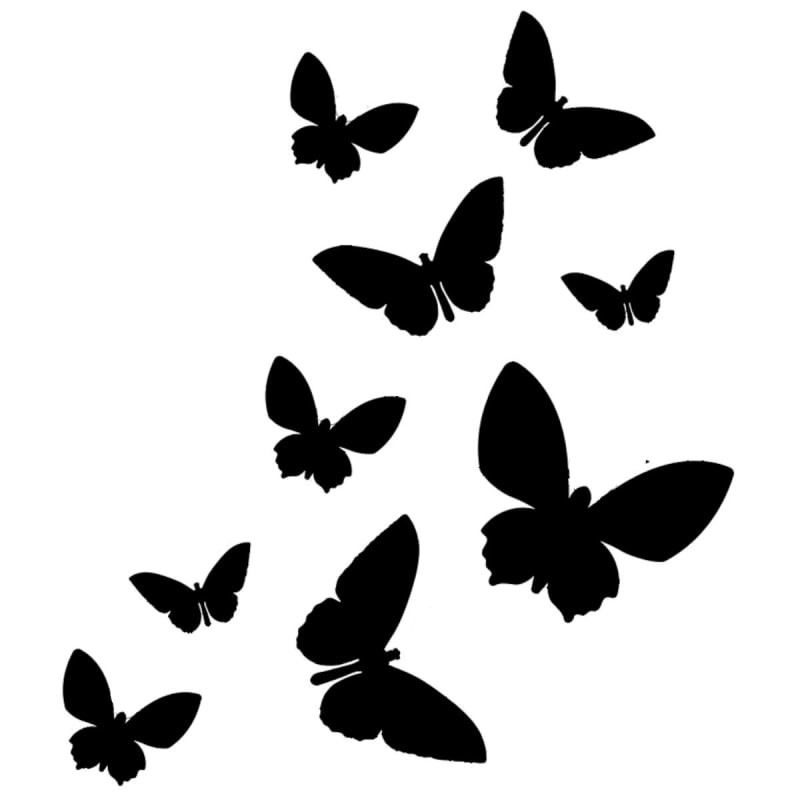 Vinyl Car Stickers - Flying Butterflies