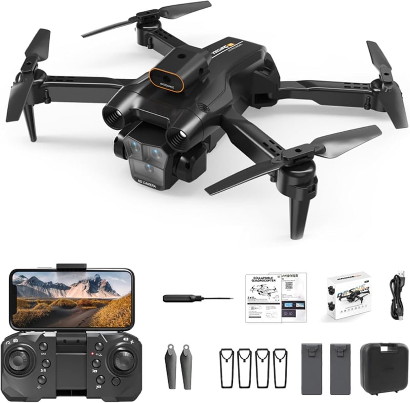 D2 Folding Drone with Infrared Laser Obstacle Avoidance