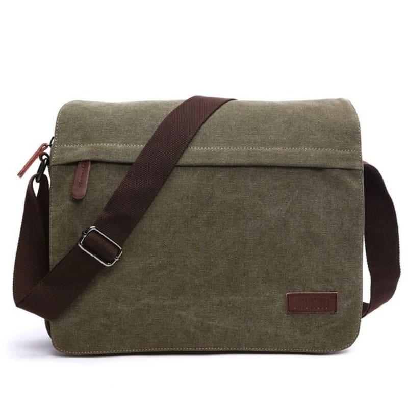 Capacity Single Shoulder Messenger Bag-army green