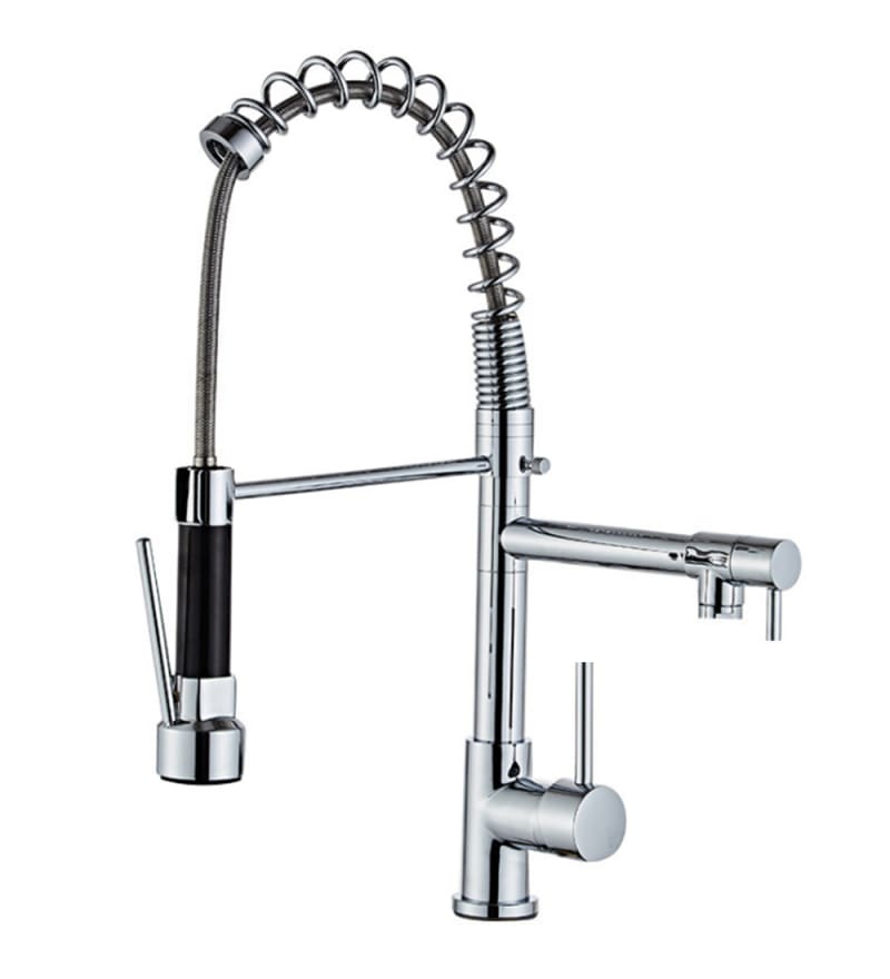 Chrome Pull Out Kitchen Mixer - 6525D