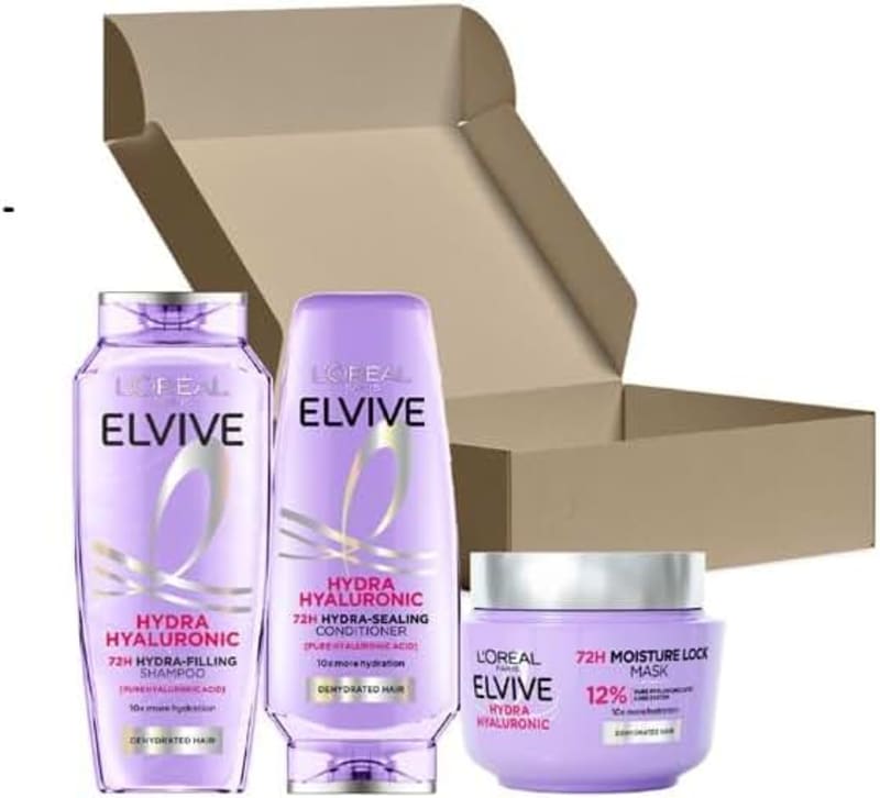 L'Oreal Elvive Hydra Mask Routine - 3 Set Bundles