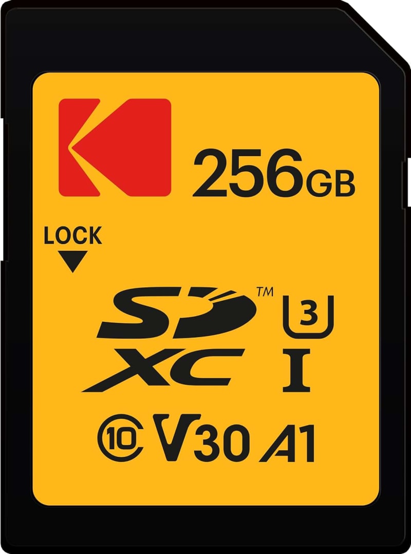 Kodak 256GB Class10 V30 SDXC Memery Card