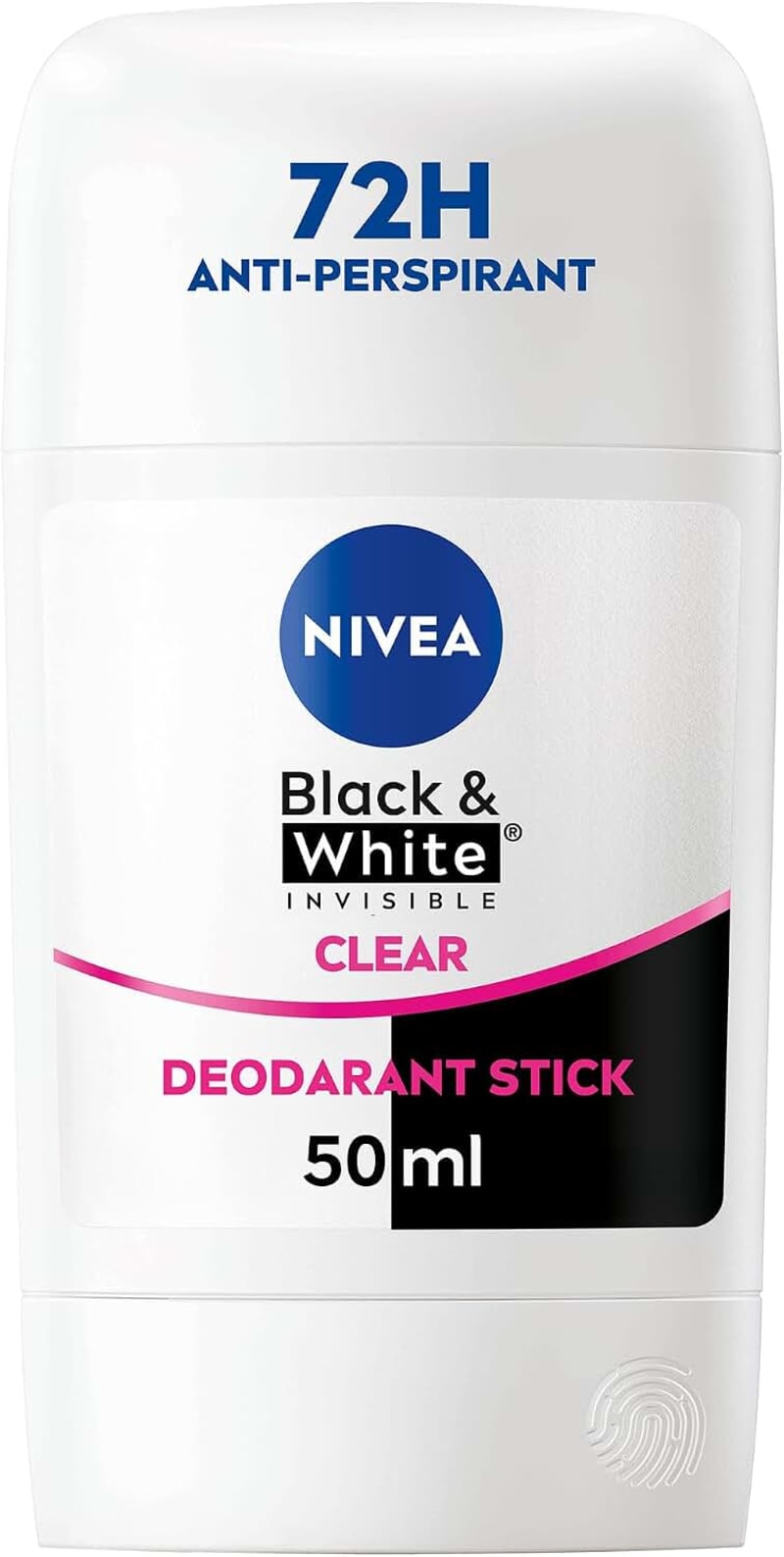 NIVEA Black & White Invisible Original Anti-perspirant Stick Deo, 50ml