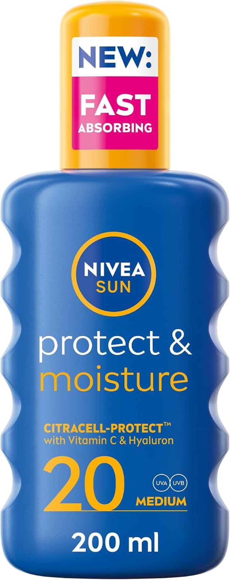 NIVEA SUN Protect & Moisture Spray SPF20 Sunscreen, 200ml