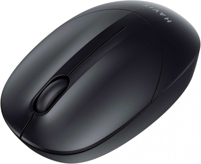 HAVIT MS54GT Wireless Mouse, 1600 DPI, 2.4GHz USB Receiver, Ultralight Design, Black
