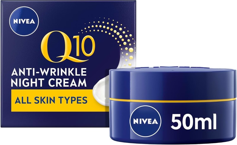 NIVEA Q10 Anti-Wrinkle Power Revitalising Night Cream, Face Cream, 50ml