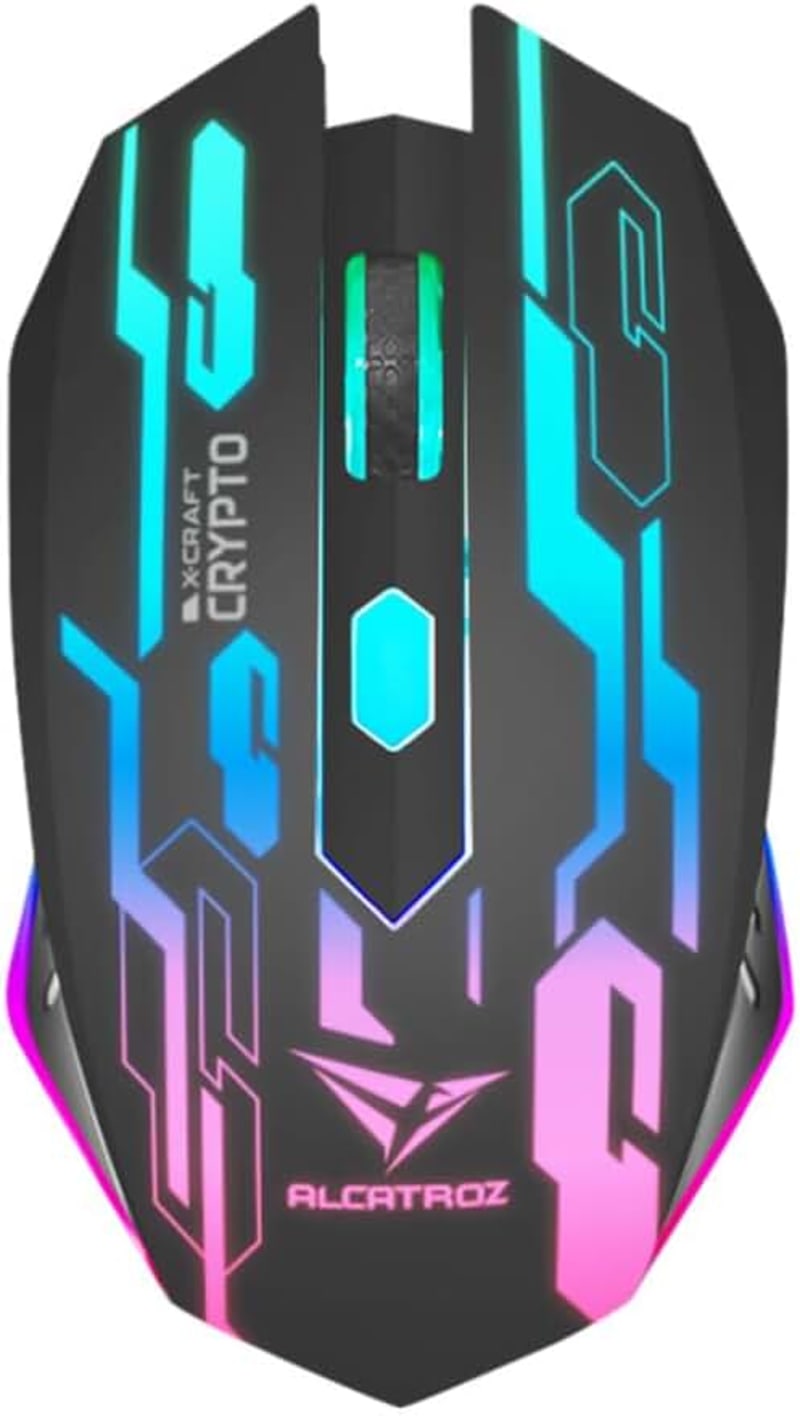 Alcatroz X-Craft Classic Wired Gaming Mouse, Crypto