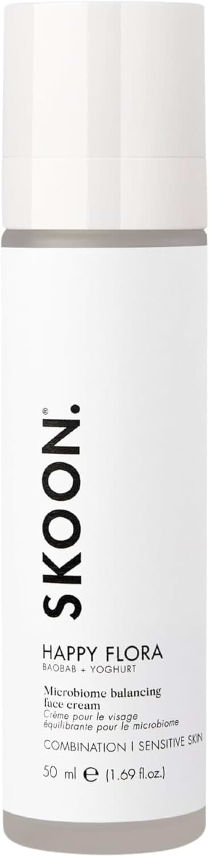 SKOON. HAPPY FLORA Microbiome Balancing Face Cream 50ml – Probiotic Moisturiser | Strengthens Skin Barrier, Calms Sensitivity & Restores Skin Balance
