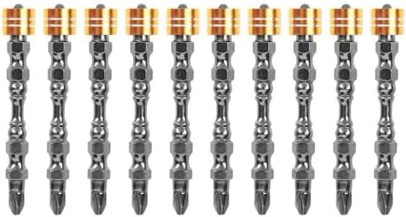 Deli PH2x65mm Screwdriver Bits with Magnetic Rings – 10 Pcs Set for Power Tools