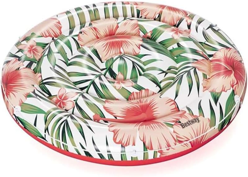 Bestway Peaceful Palms Island Inflatable Float, 1.58 Meter Diameter