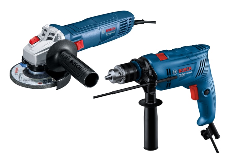 Bosch - Impact Drill (GSB 600 ) With Bosch - Angle Grinder - (GWS 700)