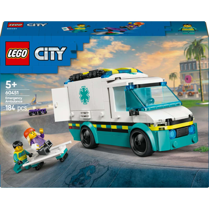 LEGO® City Emergency Ambulance Toy Truck Building Set 60451