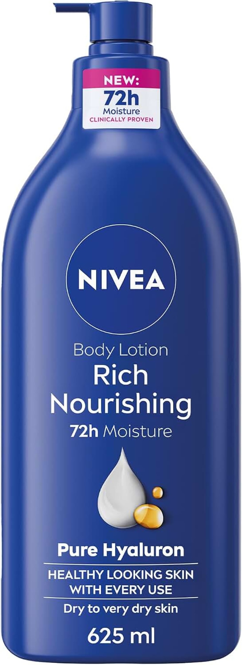 NIVEA Rich Nourishing Body Lotion with Deep Moisture Serum, 625ml