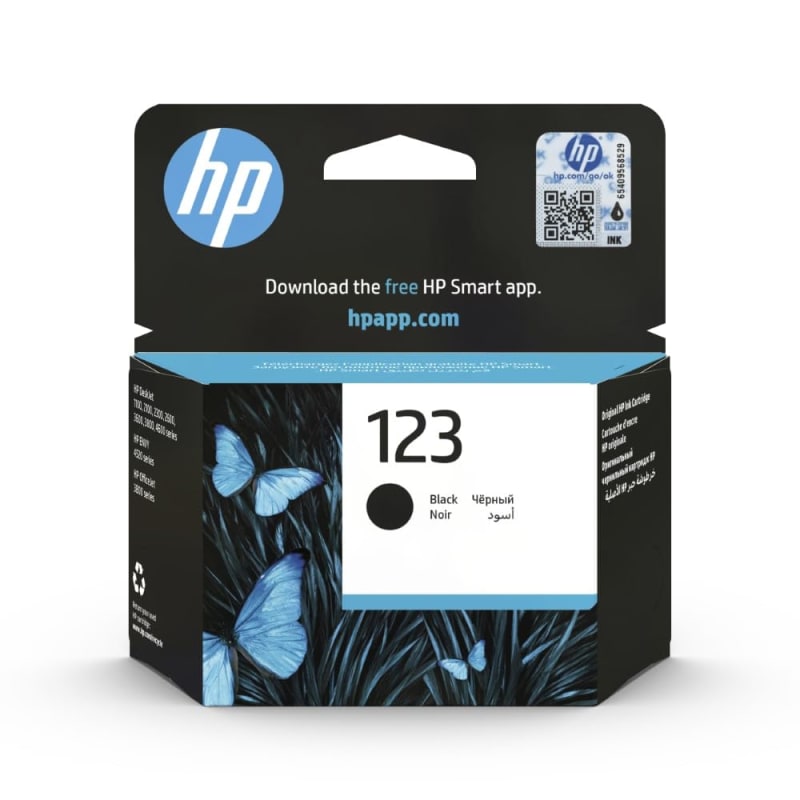 HP 123 Ink Cartridge, Black