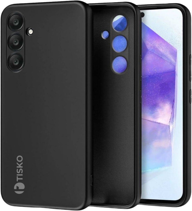 TISKO Phone Case Compatible with Samsung Galaxy A25, Shockproof Soft Silicone Back Cover, Slim Fit Protective Case