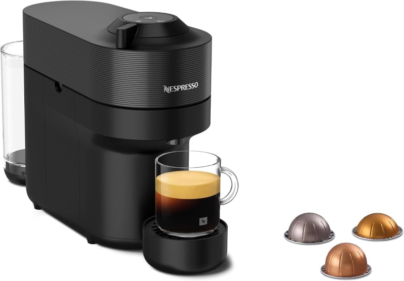 Nespresso Vertuo Pop Coffee Machine, Liquorice Black