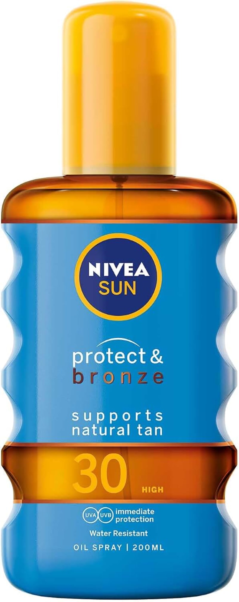 NIVEA SUN Protect & Bronze Sun Oil Spray SPF30 Sunscreen, 200ml