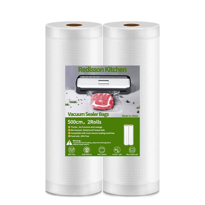Redisson Vacuum Food Sealer Rolls Bags/Vacuum Sealer Replacement Rolls 25cm