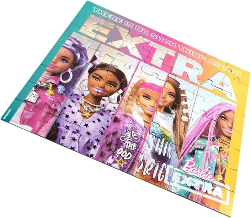 Barbie Extra Holographic Puzzle 56-Piece Set