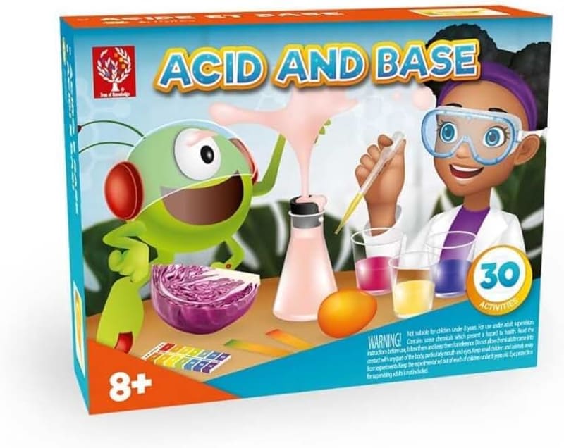 Edu-Toys 30 Activities Science and Experiment Acid and Base Kit