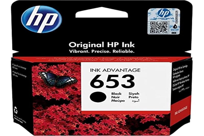 HP 653 Original EMEA-EN, RU, PL, HU, CS, SK Region Ink Cartridge, Black