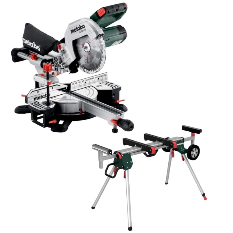 Metabo - KGS 216 M (613216000) Mitre Saw & Stand KSU 251 (629005000)