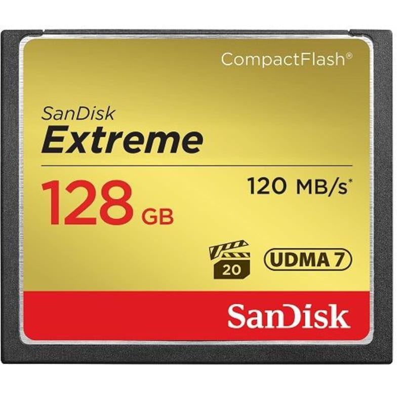 SanDisk Extreme CompactFlash Memory Card 128GB