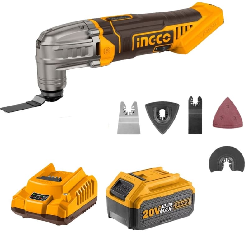 Ingco - Multifunction Tools With 5.0Ah Battery And Charger