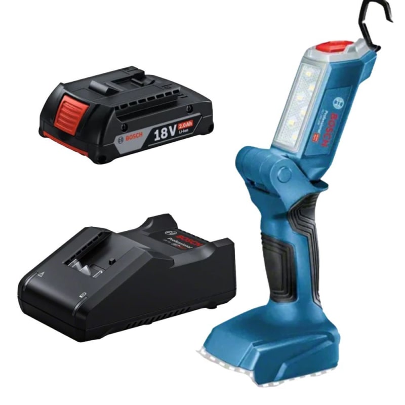 Bosch - Professional Cordless Jobsite Light with (2.0Ah) Battery & Charger