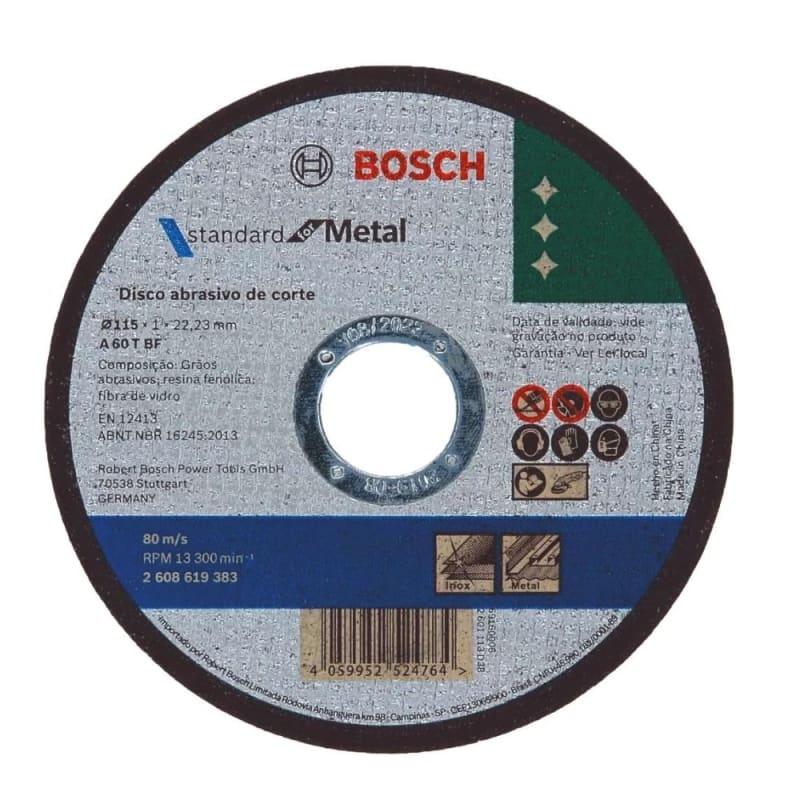 Bosch - Metal Cutting Disc A60T (115x1.0x22) Pack of 100