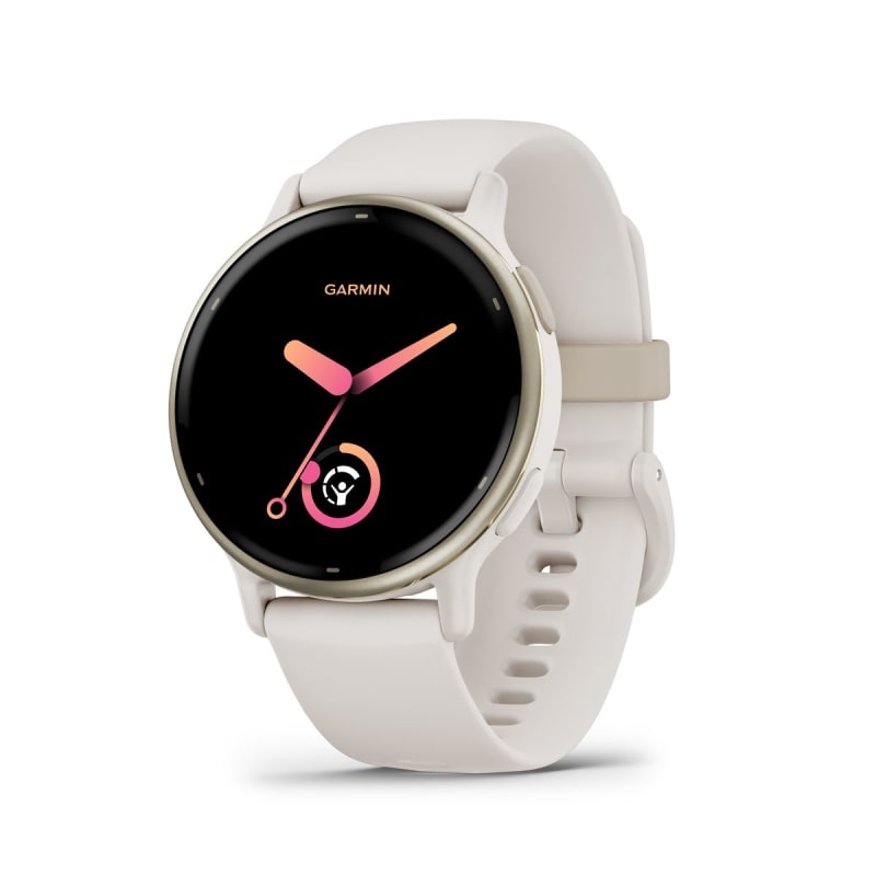 Garmin Vivoactive 5 - Cream Gold Aluminium Bezel with Ivory case and Silicone Band