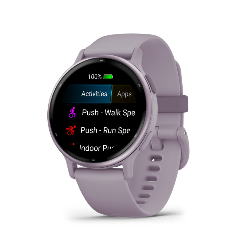 Garmin Vivoactive 5 - Metallic Orchid Aluminum Bezel with Orchid Case and Band