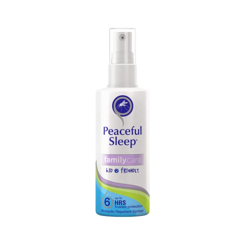 Peaceful Sleep Family Care Mosquito Repellent Spritzer 200ml: From 6 Months and Older - Tick, Flea Mosquito and Fly Repellent - Holiday Essentials