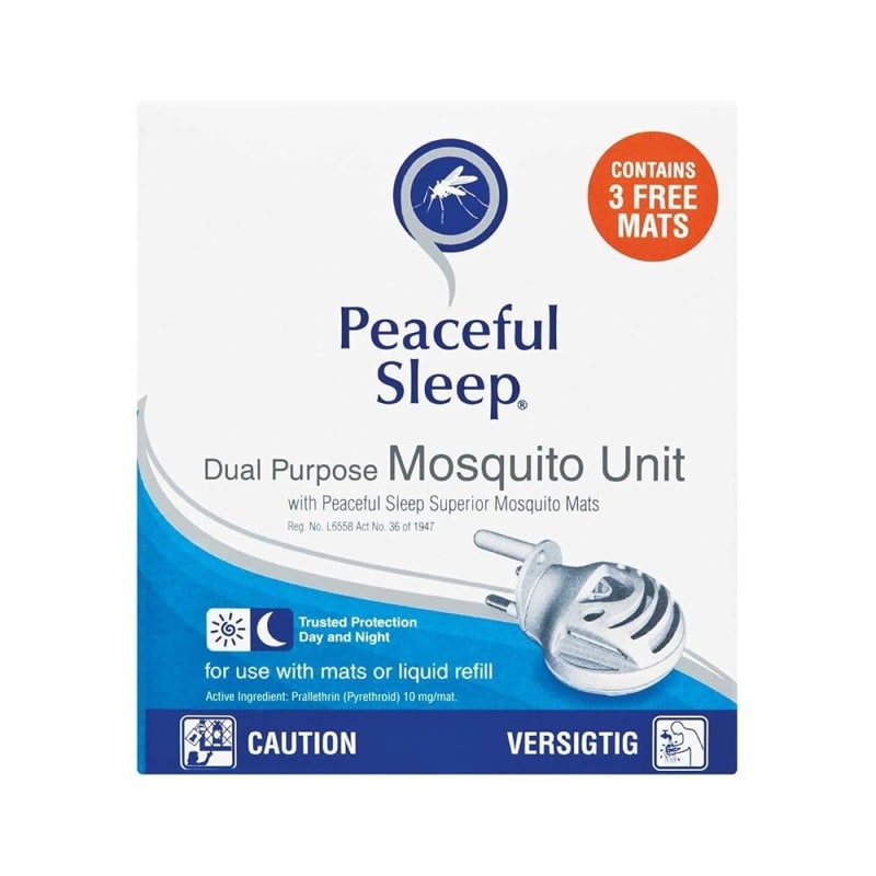 Peaceful Sleep Dual Purpose LED Mosquito Plug-in-Unit: Effectively Repels Mosquitoes and Other Biting Insects Including Ticks - Up To 10 Hours Of Peaceful Sleep - Holiday Essentials