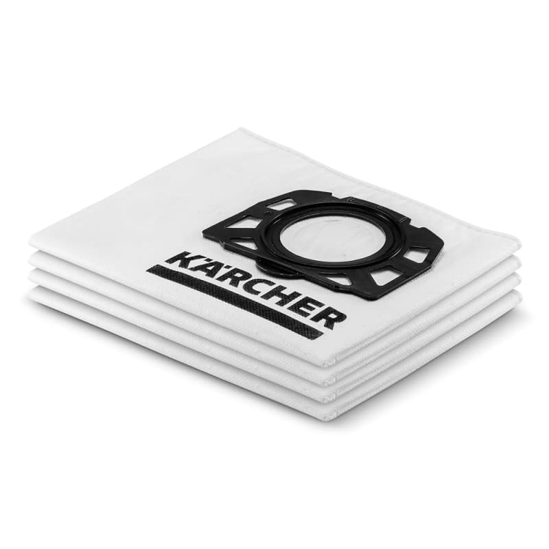 Kärcher Fleece Bags for WD 2, 3 and SE 4001 with 2 Boxes, 4-Piece Set