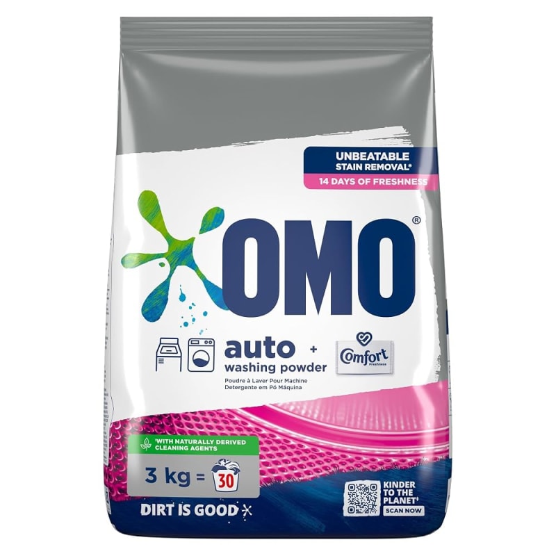 OMO Stain Removal Auto Washing Powder Detergent with Comfort Freshness 3kg