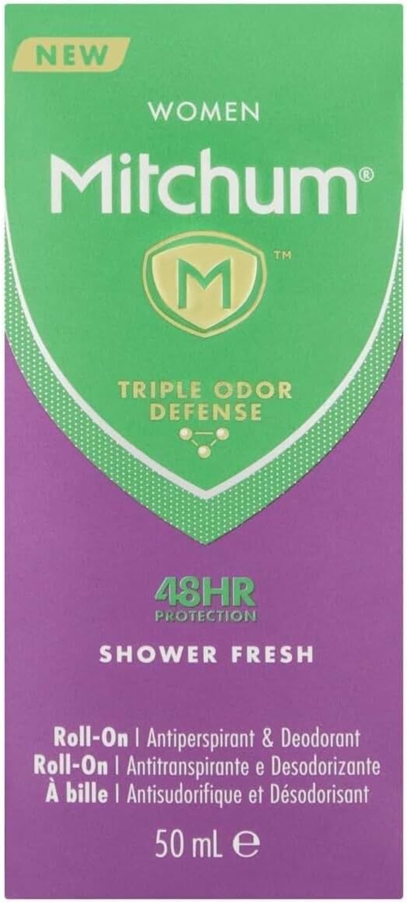 Mitchum Women's Shower Fresh Advanced Invisible Roll-On 50 ml