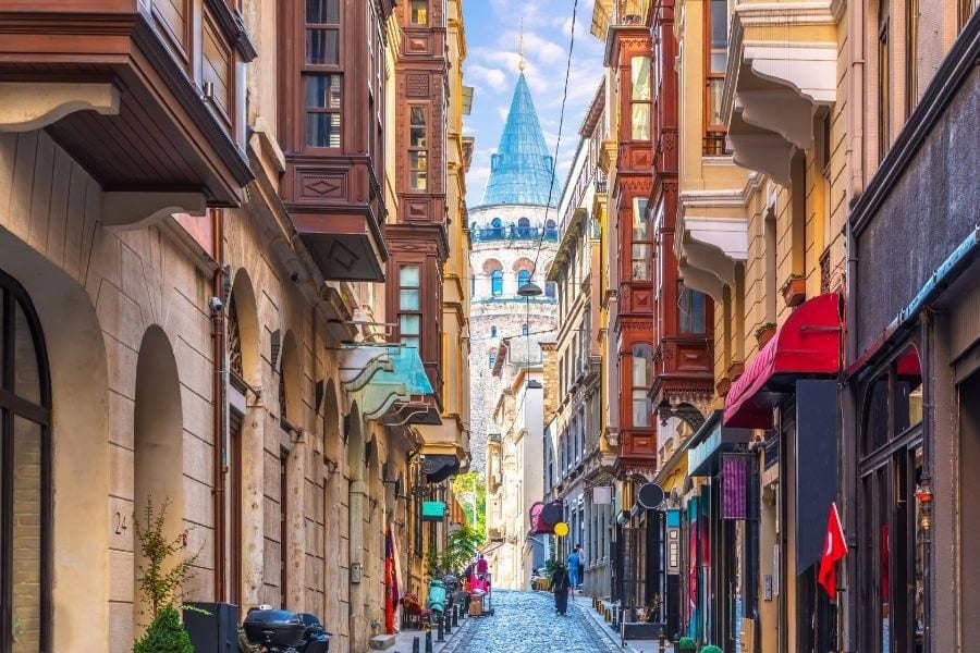 galata neighborhood with galata tower