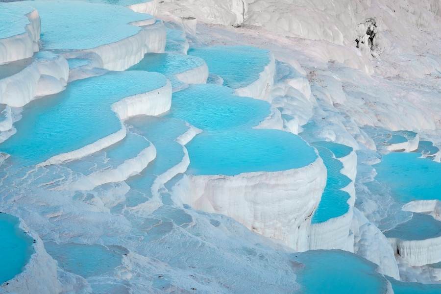 pamukkale travertines in denizli turkey